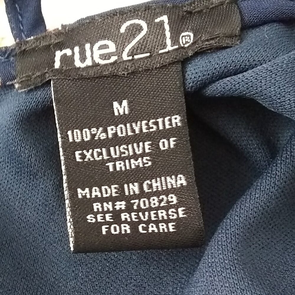 Rue21 Women's Lined Sundress with Caged Back Floral Dress Size Medium - Picture 6 of 7